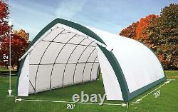 20'x30'x12' Peak Tension Fabric Storage Shelter Building (RETAIL $2,850)