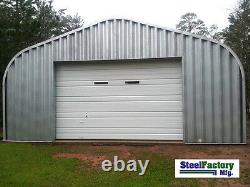 20x25x12 Steel Residential Metal Garage Two Car Storage Building DIY Factory Kit