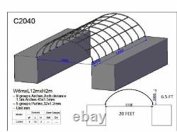 20x40 (10 oz PE) Gold Mountain Shipping Container Fabric canvas Building Shelter