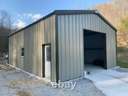 21x40x12 Steel Building SIMPSON Metal Garage Storage Shop Building Kit