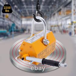 2200lbs Magnetic Lifter Metal Lifting Magnet Hoist Bridge Building Engineering