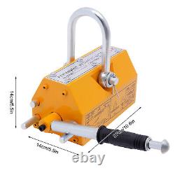 2200lbs Magnetic Lifter Metal Lifting Magnet Hoist Bridge Building Engineering