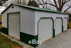 24x35x10 Metal Garage, Storage Building FREE DEL. & INSTALLATION! (prices vary)