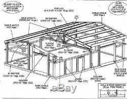 24x35x12 Steel Building Kit SIMPSON Metal Garage Workshop Prefab Structure