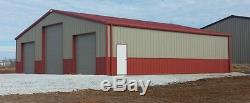 30x50x12 Steel Building SIMPSON ALL GALVALUME Metal Building Kit Garage Storage