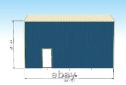 32x18x17 Camper RV Motorhome Storage Garage Stall Port Metal frame building