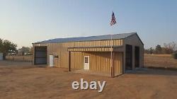 40x60x14 Steel Building SIMPSON Garage With Partial Lean-to as shown in picture