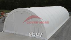 40x80x20P 15oz PVC Canvas Fabric Storage Building REPLACEMENT COVER
