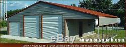 48x31 Metal Carport, Garage, All Steel Storage Building INSTALLED View our STORE