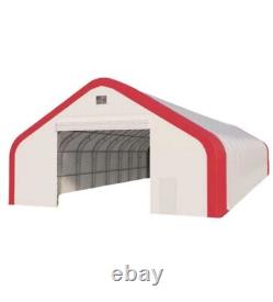 50x80x26 DUAL TRUSS PVC Fabric Canvas Storage Shelter Building Hay Barn NEW