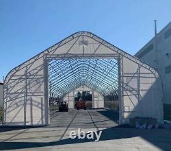 50x80x26 DUAL TRUSS PVC Fabric Canvas Storage Shelter Building Hay Barn NEW