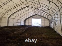 50x80x26 DUAL TRUSS PVC Fabric Canvas Storage Shelter Building Hay Barn NEW