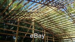 60' steel truss clear span, agricultural building, pole barn, arena, carport