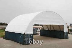 60'x40'x20' Double Truss 22oz PVC Container Canopy Shelter Roof Storage Building