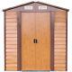 6'x5' Garden Storage House Tool Shed Outdoor Steel Utility Yard Building Lawn