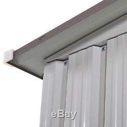 6' x 8' Garden Shed Storage Kit DIY Backyard Metal Building Doors Outdoor Steel