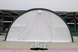 85x30x15 PVC Fabric Dome Building Metal Frame New in Steel Shipping Crate