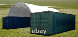 AGT Industrial 40'x40'x12' Shipping Container Conex PE Fabric Building Shelter