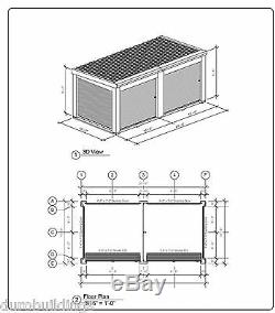 DURO Steel Prefab Portable Storage Kit 20x10x8.6 Metal Building Structure DiRECT