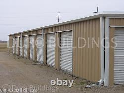 DURO Steel Self Storage 20x120x8.5 Metal Prefab 26 Rental Units Building DiRECT