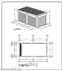 DURO Storage Kit 10x20x8.5 Metal Prefab Portable Steel Building Structure DiRECT