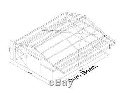DuroBEAM Steel 30x36x14 Metal Building with 10 ft Self Supporting Canopy DiRECT