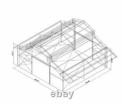 DuroBEAM Steel 36X34x14 Metal Monitor Style Building & Eave Extentions DiRECT
