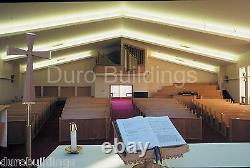 DuroBEAM Steel 65'x125'x20 Metal Made To Order Church Building Structures DiRECT