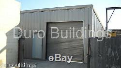 DuroBeam Steel 25x50x16 Metal Building Clear Span I-beam Garage Shop Kit DiRECT