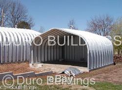 DuroSPAN Steel 20x30x16 Metal Prefab Arch Building Kit Open Ends Factory DiRECT