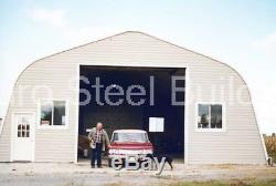 DuroSPAN Steel 25x40x12 Metal Arch Building Carport Kit Open Ends Factory DiRECT