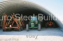 DuroSPAN Steel 28x28x12 Metal Quonset Arch Building Kit Open Ends Factory DiRECT