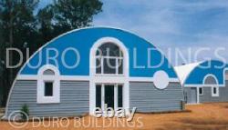DuroSPAN Steel 30x33x14 Metal Quonset Ranch Building Custom Kit Open Ends DiRECT