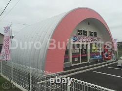 DuroSPAN Steel 30x33x14 Metal Quonset Ranch Building Custom Kit Open Ends DiRECT