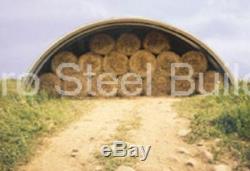 DuroSPAN Steel 40x100x18 Metal Quonset Hut DIY Ag Building Kit Open Ends DiRECT