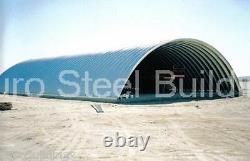 DuroSPAN Steel 40x32x18 Metal Quonset Hay Barn Farm Building Open Ends DiRECT