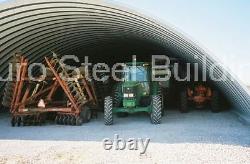 DuroSPAN Steel 40x32x18 Metal Quonset Hay Barn Farm Building Open Ends DiRECT