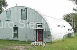 DuroSPAN Steel 40x32x20 Metal Arch Shed DIY Home Building Kits Open Ends DiRECT