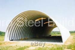 DuroSPAN Steel 50x50x19 Metal Quonset Building Kit DIY Hay Barn Open Ends DiRECT