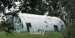 DuroSPAN Steel 51x30x17 Metal Quonset Hut DIY Home Building Kit Open Ends DiRECT