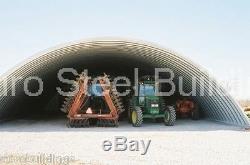 DuroSPAN Steel 51x50x19 Metal Quonset Hut Building Kit Open Ends Factory DiRECT