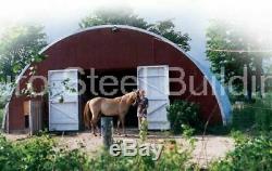 DuroSPAN Steel 52x32x18 Metal Quonset Hut DIY Home Building Kit Open Ends DiRECT