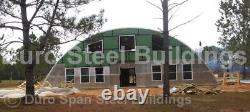 DuroSPAN Steel 55'x56'x19' Metal Quonset DIY Home Building Kits Open Ends DiRECT