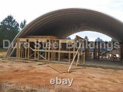 DuroSPAN Steel 55'x56'x19' Metal Quonset DIY Home Building Kits Open Ends DiRECT
