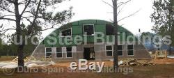 DuroSPAN Steel 55x28x19 Metal Quonset Homes DIY Building Kits Open Ends DiRECT