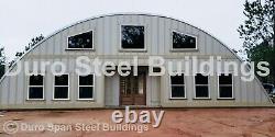 DuroSPAN Steel 55x36x19 Metal Quonset DIY Home Building Kits Open Ends DiRECT