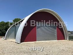 DuroSPAN Steel 60'x114'x20' Metal Quonset Home DIY Building Kit Open Ends DiRECT