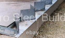 Duro Steel Arch Building 114' Metal Hand Welded Industrial Base Connector Plate