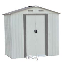 Garden 6'x4' Storage House Tool Shed Outdoor Steel Utility Yard Building Lawn TB