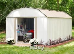 Garden Storage Shed Garage Outdoor Building 10'x14' Steel Utility Backyard Tools